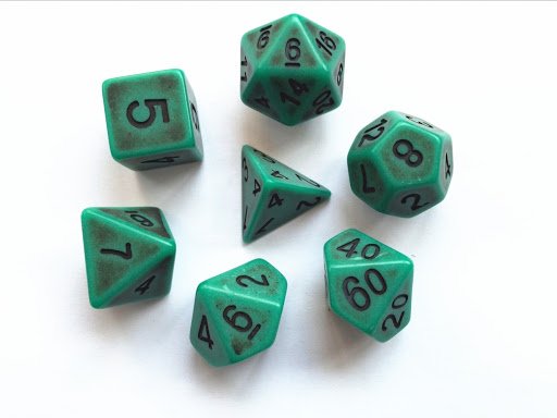 Dice Set - Ancient Cyan