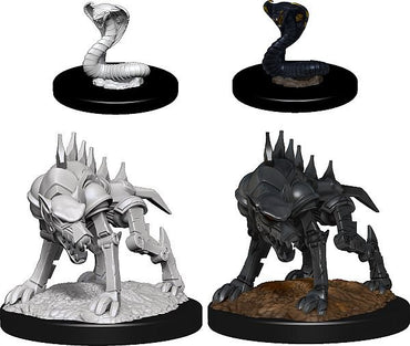 Iron Cobra & Iron Defender Dungeons & Dragons Nolzur`s Marvelous Unpainted Miniatures