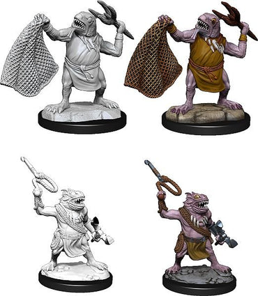 Kuo-Toa & Kuo-Toa Whip Dungeons & Dragons Nolzur`s Marvelous Unpainted Miniatures