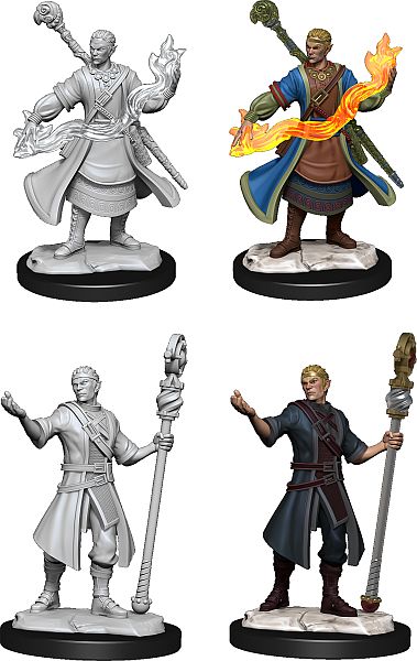 Half-Elf Wizard Dungeons & Dragons Nolzur`s Marvelous Unpainted Miniatures